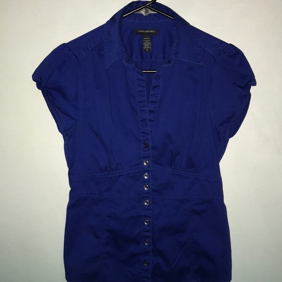 Banana Republic Tops - Women’s Banana Republic Blouse in Blue, 4 Banana Republic Tops - Women’s Banana Republic Blouse in Blue, 4